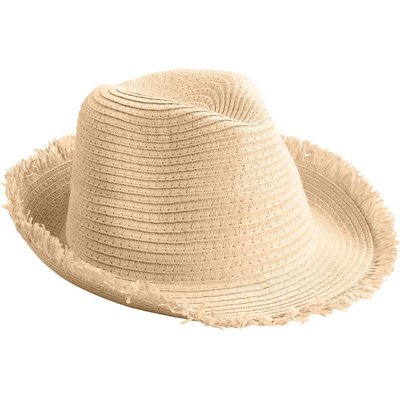 Sombrero Paja Flexible con Flecos