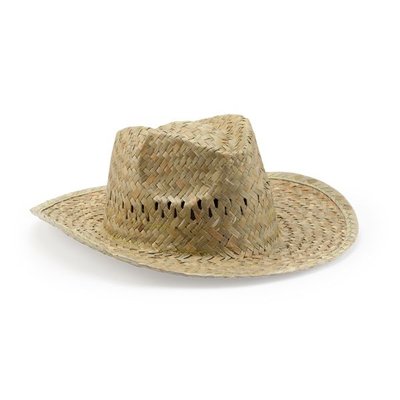 Sombrero de paja natural con banda interior