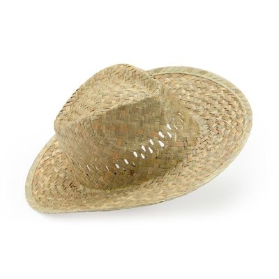 Sombrero de paja natural con banda interior