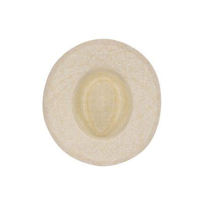 Sombrero de paja trenzada con cinta interior