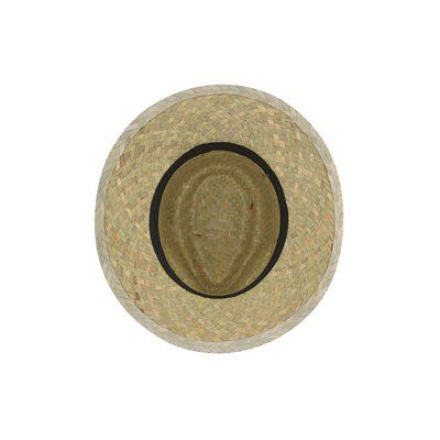 Sombrero de paja verde con cinta interior