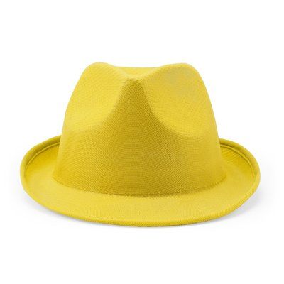 Sombrero de poliéster ligero Amarillo Talla Única Adulto