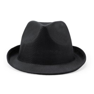 Sombrero de poliéster ligero Negro Talla Única Adulto