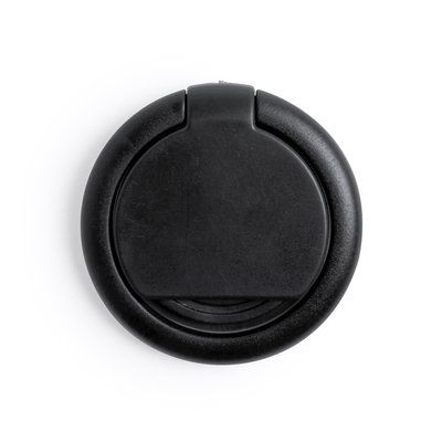 Soporte adhesivo para smartphone con anilla y moneda para carro Neg
