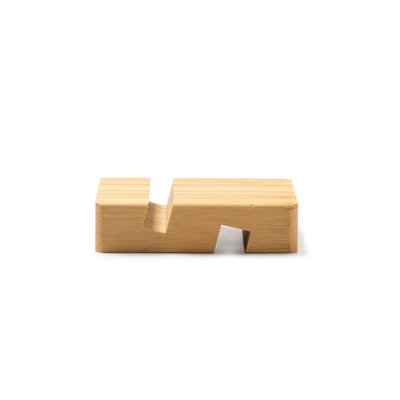 Soporte para dispositivo móvil de bambú