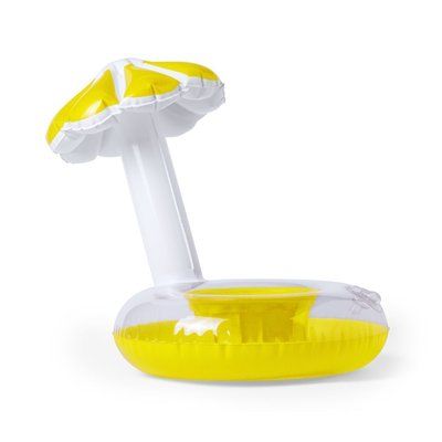 Soporte inflable para bebida Amarillo