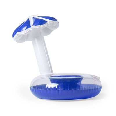 Soporte inflable para bebida Azul