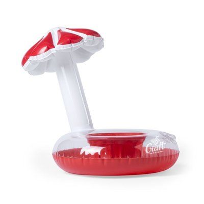 Soporte inflable para bebida Rojo