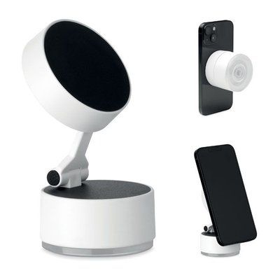 Soporte magnético para teléfono con succión al vacío Blanco
