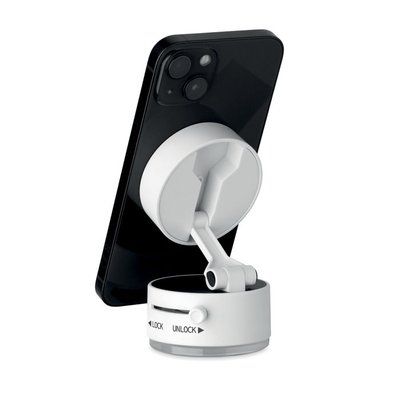 Soporte magnético para teléfono con succión al vacío