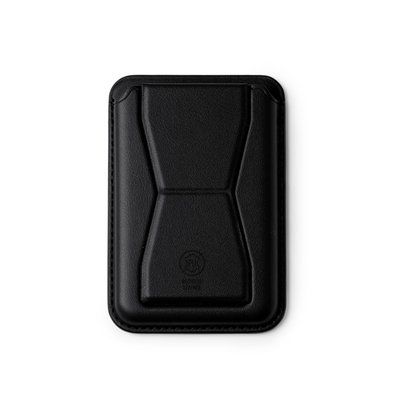 Soporte para smartphone y tarjetero Negro