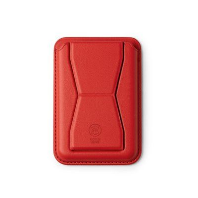 Soporte para smartphone y tarjetero Rojo