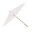 Sombrilla Individual para Bodas estilo Oriental Blanco