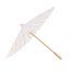 Sombrilla Individual para Bodas estilo Oriental Blanco