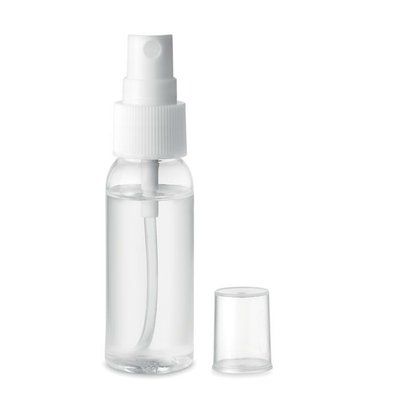 Spray hidroalcohólico personalizado de 30ml. Transparente