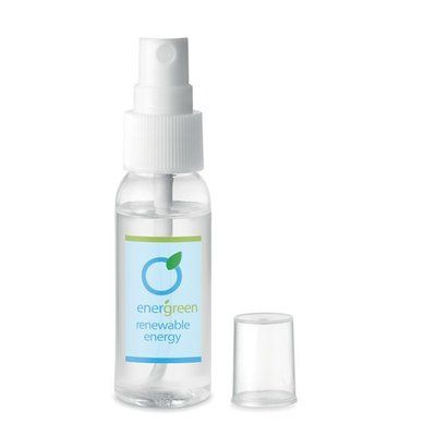Spray hidroalcohólico personalizado de 30ml.