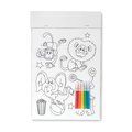 Stickers para colorear con imán Blanco