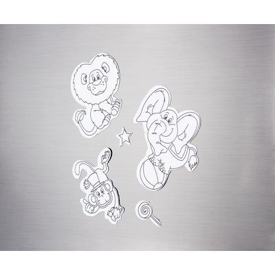 Stickers con imán para colorear y rotuladores incluidos