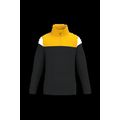 Sudadera infantil 1/4 cremallera Black / Sporty Yellow 12/14 Ans