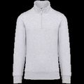 Sudadera 1/4 Cremallera Algodón Ash Heather 3Xl