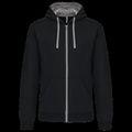 Sudadera Bolsillo con acceso para auriculares Black / Fine Grey M