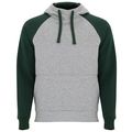 Sudadera unisex bicolor Gris Vigore/Verde Botella S