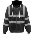 Sudadera de cremallera con tiras reflectantes Black Xxl