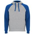 Sudadera unisex bicolor Gris Vigore/Royal S