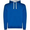 Sudadera con Capucha y Bolsillo Canguro Royal/Blanco 7/8