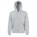 Sudadera básica con cremallera y capucha Heather Grey M