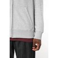 Sudadera capucha y cremallera algodón