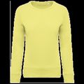 Sudadera algodón orgánico cuello redondo Lemon Yellow Xl