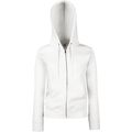 Sudadera cremallera y capucha mujer White S