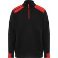 Sudadera Bicolor Cuello Alto Media Cremallera