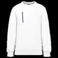Sudadera unisex con bolsillo a zip White / Navy 4Xl
