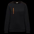 Sudadera unisex con bolsillo a zip Black / Orange 3Xl