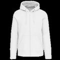 Sudadera capucha y cremallera algodón White 3Xl