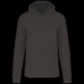 Sudadera capucha algodón orgánico niños Dark Grey 12/14 Ans