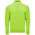 Sudadera cuello con media cremallera Verde Fluor 2Xl