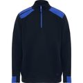 Sudadera Bicolor Cuello Alto Media Cremallera Marino/Royal S