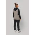Sudadera bicolor con capucha