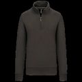 Sudadera 1/4 Cremallera Algodón Dark Grey L