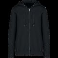 Sudadera organic con cremallera y capucha Washed Black Xxs