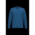 Sudadera cuello redondo algodón Light Royal Blue L