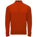Sudadera cuello con media cremallera Rojo 8