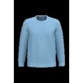 Sudadera algodón poliéster cuello redondo Sky Blue Xl