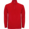 Sudadera Micropolar y Cuello Cremallera Rojo 3/4