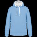 Sudadera clásica con capucha y bolsillo Sky Blue / White 3Xl