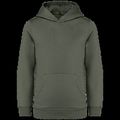 Sudadera infantil sin cremallera y con capucha Organic Khaki 6/8 Ans