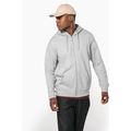 Sudadera capucha y cremallera algodón